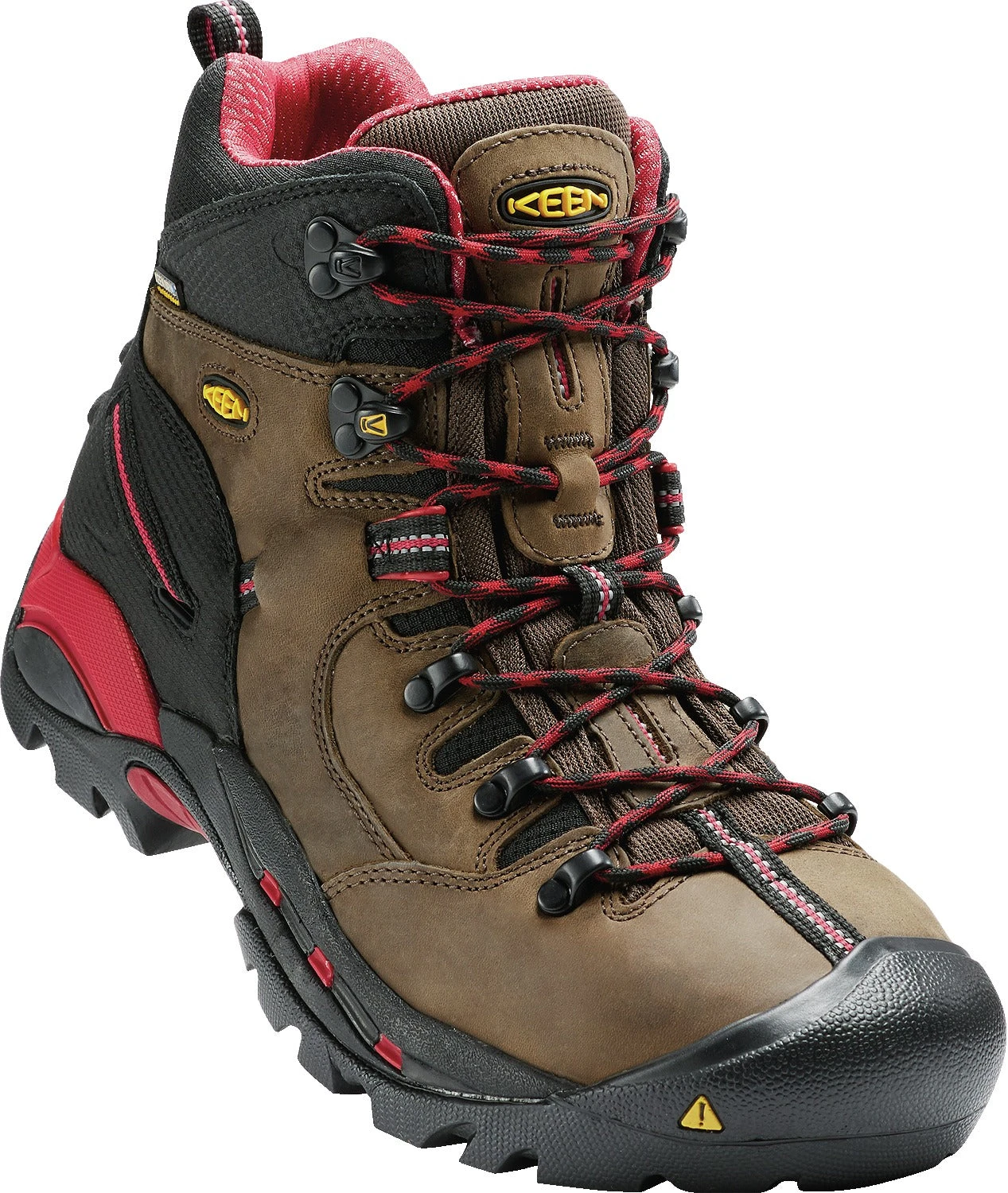 'Keen Utility' Men's 6" Pittsburgh WP Steel Toe - Bison Brown / Red / Black 4 'Keen Utility' Men's 6" Pittsburgh WP Steel Toe - Bison Brown / Red / Black - Image 2