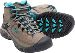 'Keen Outdoor' Women's Targhee EXP WP Mid Hiker - Brindle / Blue Coral -Fashion Shoe Store 1017737 PPS large 1024x1024@2x