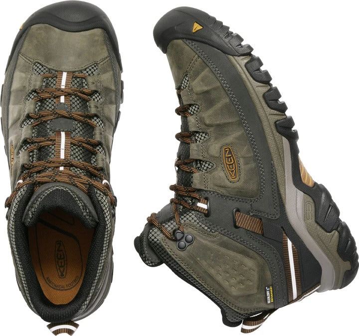 'Keen Outdoor' Men's Targhee III WP Mid Hiker - Black Olive / Golden Brown (Wide) 4 'Keen Outdoor' Men's Targhee III WP Mid Hiker - Black Olive / Golden Brown (Wide) - Image 2