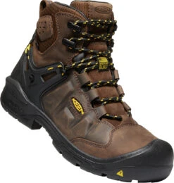 'Keen Utility' Men's 6" Dover WP EH Comp Toe - Dark Earth / Black -Fashion Shoe Store 1021467 3Q large 1024x1024@2x