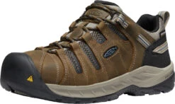 'Keen' Men's Flint II EH WP Steel Toe - Cascade Brown / Orion Blue -Fashion Shoe Store 1023236 F3Q large 1024x1024@2x