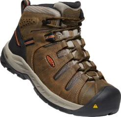 'Keen Utility' Men's Flint II Mid EH Soft Toe - Cascade Brown / Burnt Ochre -Fashion Shoe Store 1023242 3Q large 1024x1024@2x