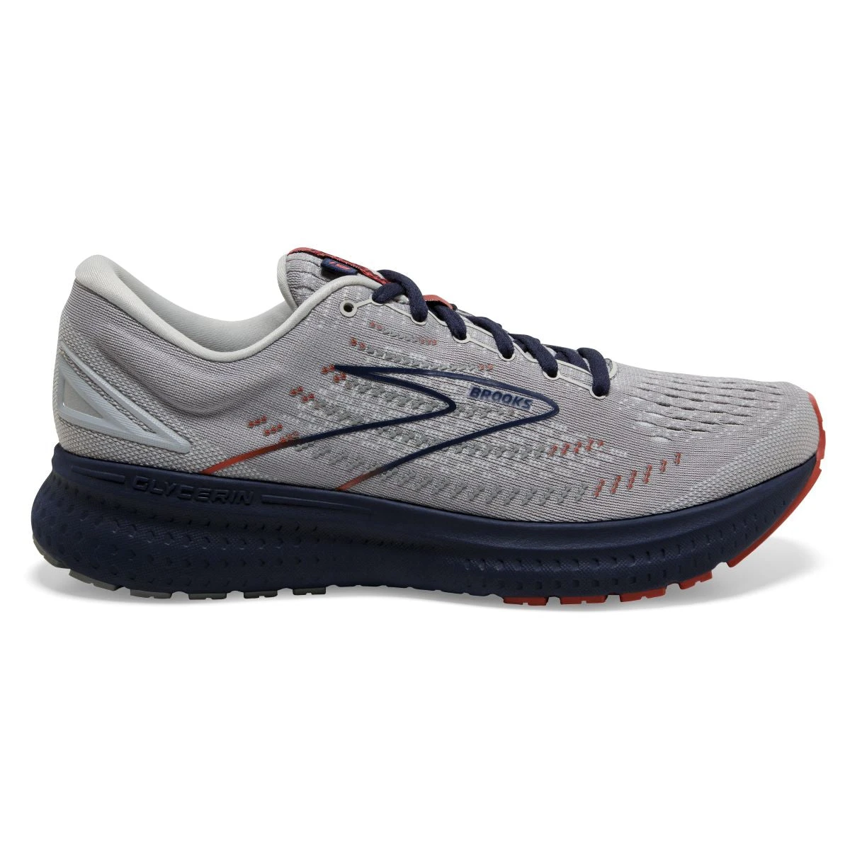 'Brooks' Men's Glycerin 19 - Grey / Alloy / Peacoat 3 'Brooks' Men's Glycerin 19 - Grey / Alloy / Peacoat