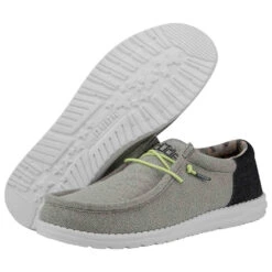 'Hey Dude' Men's Wally Funk - Blue Grey -Fashion Shoe Store 110412616 wally funk blue grey left 3 1024x1024@2x