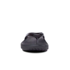 'OOFOS' Women's OOlala Thong - Black Patent -Fashion Shoe Store 1400BLK 3 1024x1024@2x