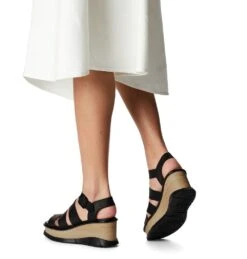 'Sorel' Women's Joanie III Ankle Strap Sandal - Black / Black -Fashion Shoe Store 1986391 010 a9 presetHigh Res JPEG 300DPI 1024x1024@2x