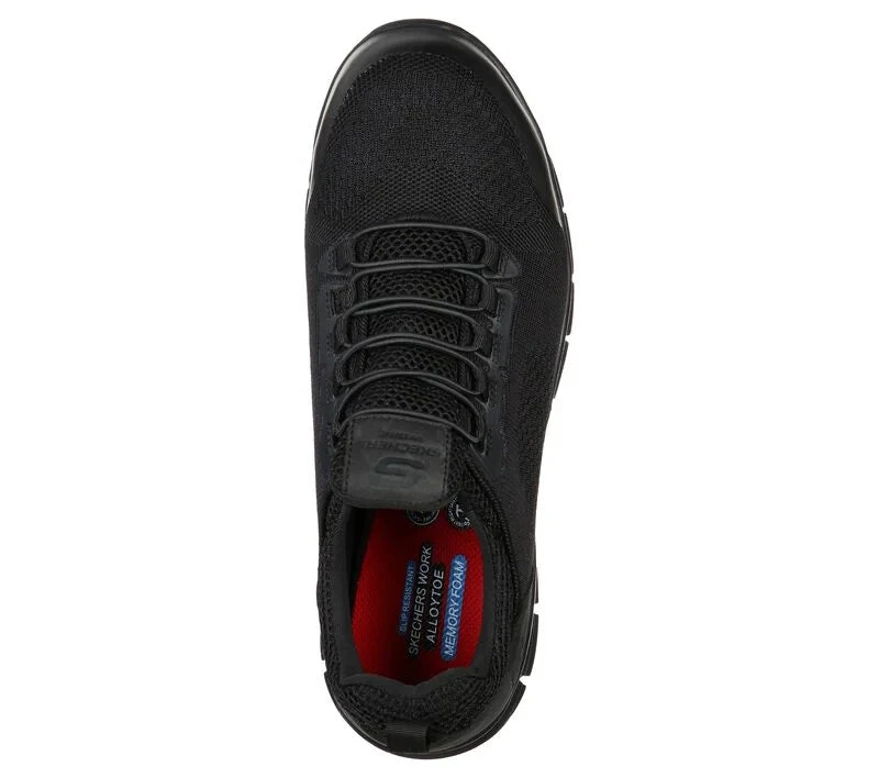 'Skechers' Men's Synergy-Omat Alloy Toe Slip On - Black 4 'Skechers' Men's Synergy-Omat Alloy Toe Slip On - Black - Image 2