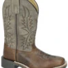 'Smoky Mountain' Childrens' Western Square Toe - Brown / Tan