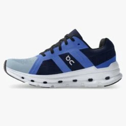 'On Running' Women's Cloudrunner - Chambray / Midnight -Fashion Shoe Store 46.99018 cloudrunner ss22 chambray midnight w g4 1024x1024@2x
