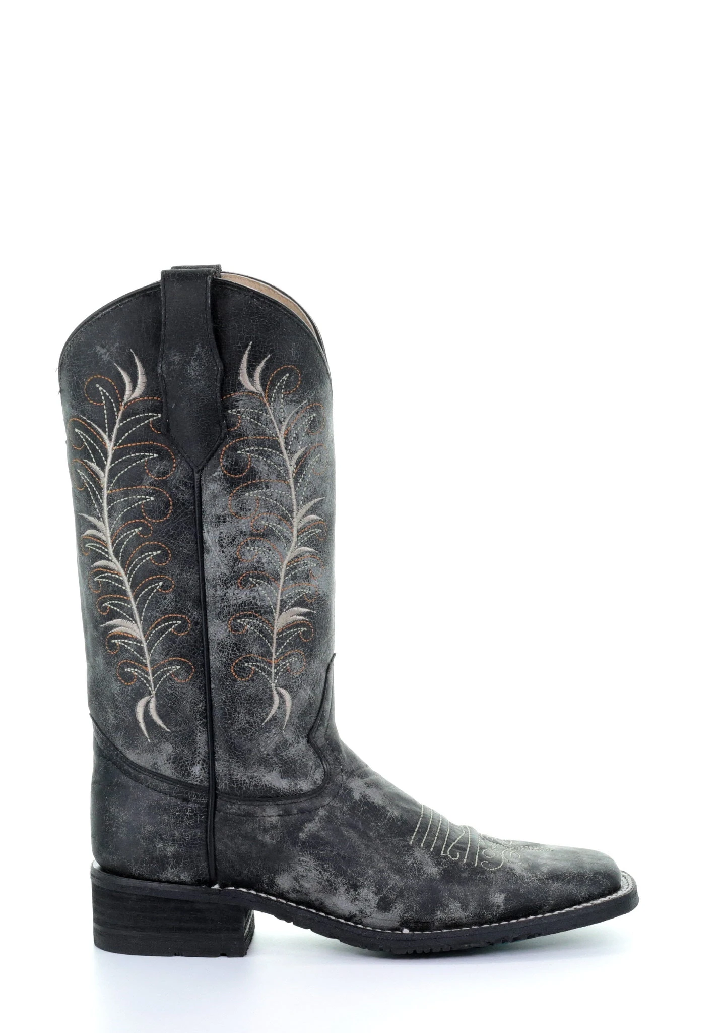 'Corral' Women's 12" Embroidered Western - Black / Sand 6 'Corral' Women's 12" Embroidered Western - Black / Sand - Image 4
