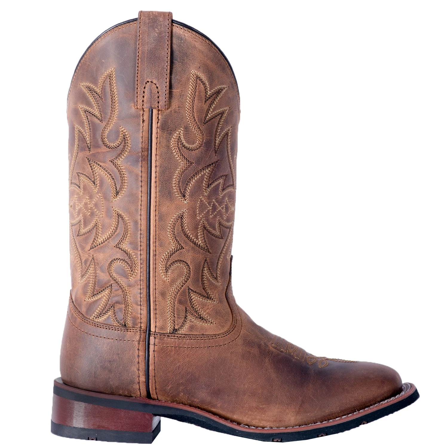 'Laredo' Women's 11" Anita Western Square Toe - Brown 3 'Laredo' Women's 11" Anita Western Square Toe - Brown