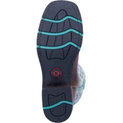 'Laredo' Women's 11" Anita Western Square Toe - Brown / Turquoise -Fashion Shoe Store 5607 7 1024x1024@2x