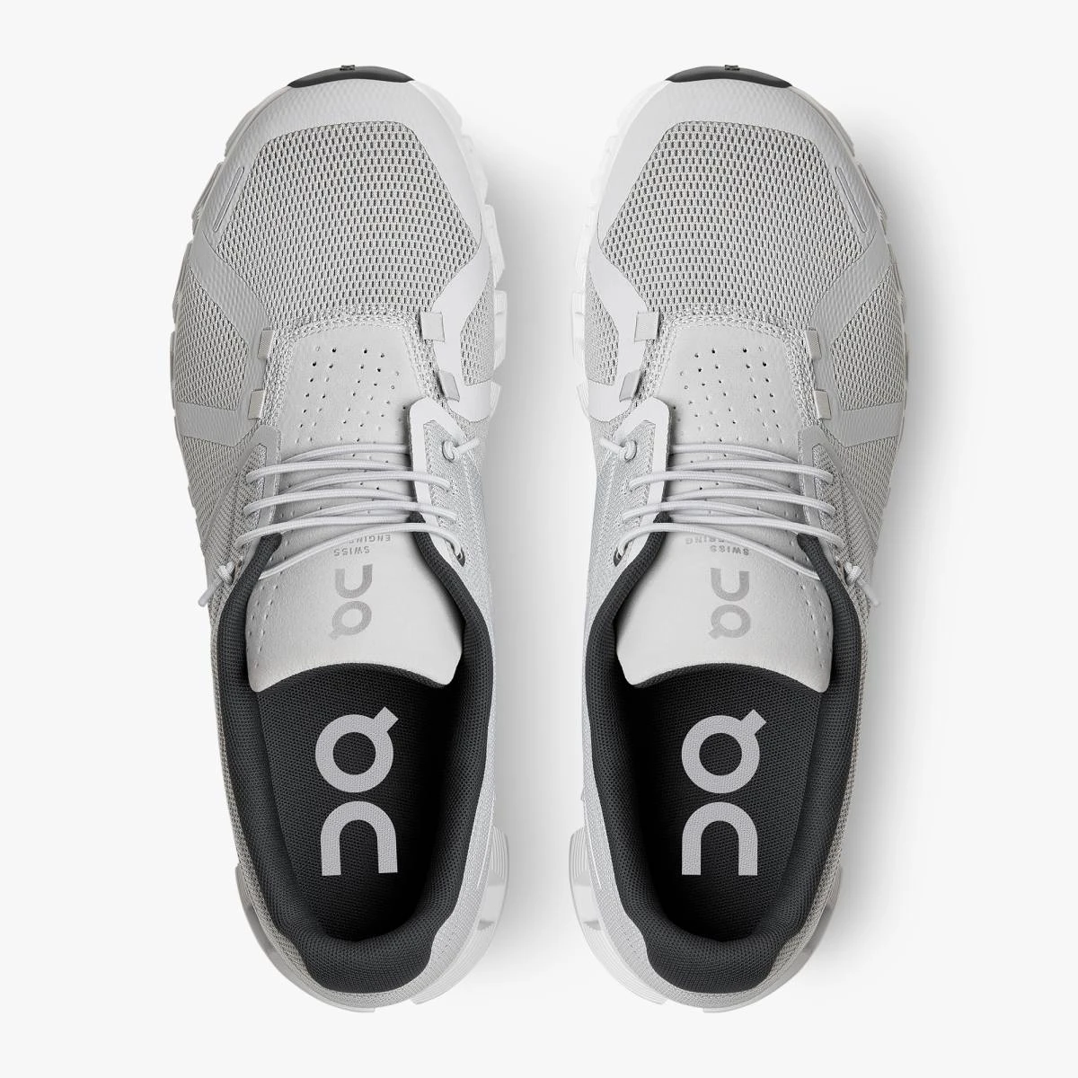 'On Running' Men's Cloud 5 - Glacier / White 4 'On Running' Men's Cloud 5 - Glacier / White - Image 2