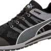 'Puma' Men's Elevate Knit ESD Comp Toe - Black / Gray / White -Fashion Shoe Store 643160 ELEVATE KNIT BLACK low single 1024x1024@2x