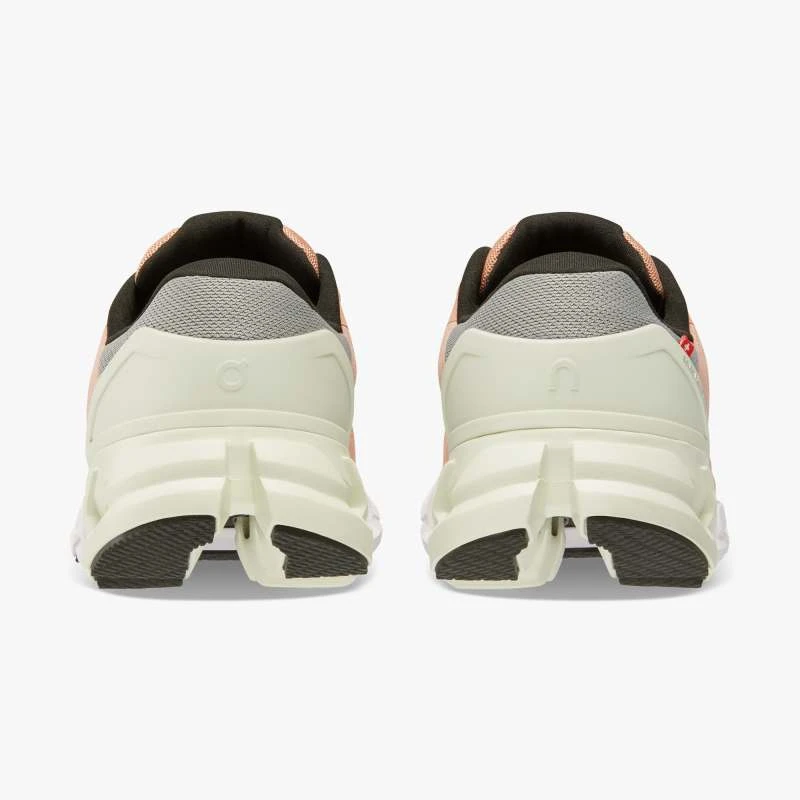 'On Running' Women's Cloudflyer 4 - Peach / Aloe 7 'On Running' Women's Cloudflyer 4 - Peach / Aloe - Image 5