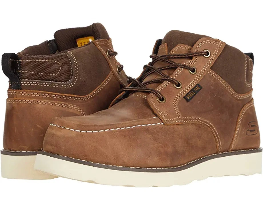 'Skechers' Men's 4.5" Kadmiel Kaed EH Steel Toe - Brown 3 'Skechers' Men's 4.5" Kadmiel Kaed EH Steel Toe - Brown
