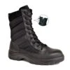 'Work Zone' Men's 8" Side Zip Tactical EH Soft Toe - Black
