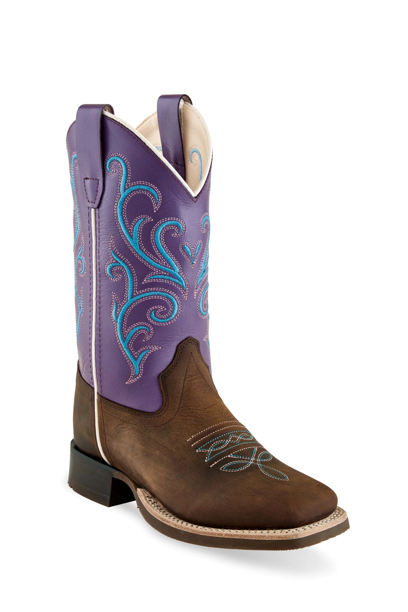 'Old West' Children's 8" Girls' Purple Western - Brown / Purple 3 'Old West' Children's 8" Girls' Purple Western - Brown / Purple