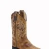 'Old West' Children's Western Square Toe - Tan -Fashion Shoe Store BSC1979 1024x1024@2x