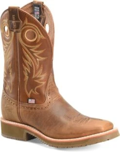'Double H' Men's 11" Andrew EH Western Wide Square Toe Roper - Tan -Fashion Shoe Store DH4565 500xauto 1024x1024@2x