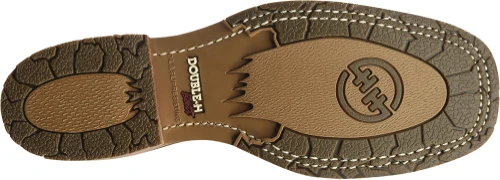 'Double H' Men's 12" Grissom SR Square Toe I.C.E. ™ Roper - Kenia Cognac / Summer Tan / Black 5 'Double H' Men's 12" Grissom SR Square Toe I.C.E. ™ Roper - Kenia Cognac / Summer Tan / Black - Image 3