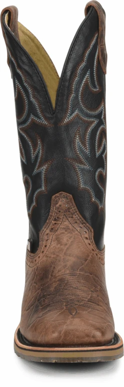 'Double H' Men's 12" Grissom SR Square Toe I.C.E. ™ Roper - Kenia Cognac / Summer Tan / Black 12 'Double H' Men's 12" Grissom SR Square Toe I.C.E. ™ Roper - Kenia Cognac / Summer Tan / Black -Fashion Shoe Store DH4644 500xauto Toe 1024x1024@2x