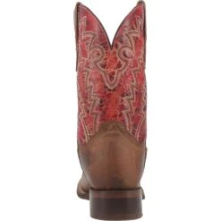 'Dan Post' Men's 11" Killeen Western Square Toe - Tan / Red -Fashion Shoe Store DP4813 4 1024x1024@2x