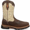 'Dan Post' Men's 11" Storm Tide EH WP Western Square Toe - Bone / Brown