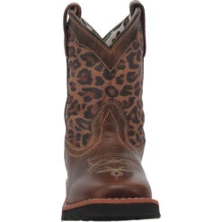 'Dan Post' Youth 9" Makucha Leopard Western Square Toe - Tan / Multi (Sizes 12C-3Y) -Fashion Shoe Store DPC2951 5 1024x1024@2x