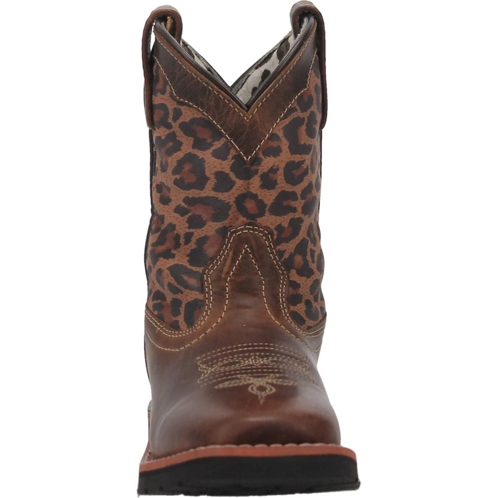 'Dan Post' Youth 9" Makucha Leopard Western Square Toe - Tan / Multi (Sizes 3Y-6Y) 6 'Dan Post' Youth 9" Makucha Leopard Western Square Toe - Tan / Multi (Sizes 3Y-6Y) - Image 4