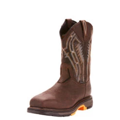 'Ariat' Men's 11" Workhog XT EH Comp Toe - Brown -Fashion Shoe Store F18 MNS Workhog XT Dare Simmons 10024952 front 1024x1024@2x