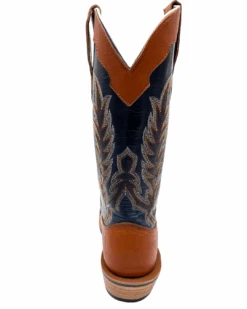 'Fenoglio Boots' Men's 13" Boomer Western Square Toe - Russet / Blue -Fashion Shoe Store FB001012045 1024x1024@2x