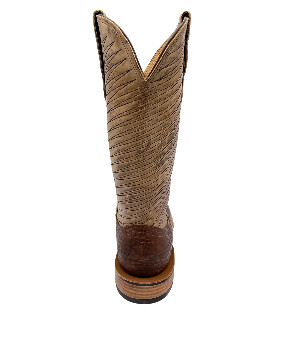 Fenoglio Boots Men's Bison Square Toe - Brown / Tan 7 Fenoglio Boots Men's Bison Square Toe - Brown / Tan - Image 5