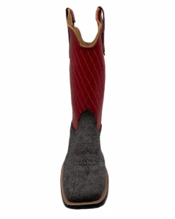 'Fenoglio' Men's 13" Cape Buffalo Western Square Toe - Grey / Red -Fashion Shoe Store FB342426283 1024x1024@2x