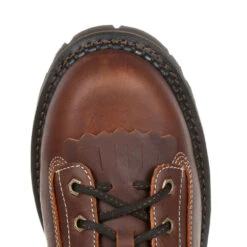 'Georgia Boot' Men's 8" AMP LT Logger EH WP Comp Toe - Brown -Fashion Shoe Store GB00238 birdseye 1024x1024@2x