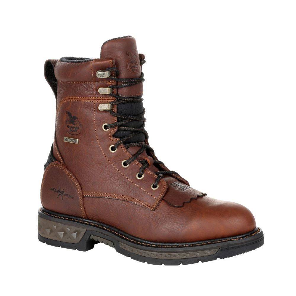 'Georgia Boot' Men's 8" Carbo-Tec LT EH WP Lacer Soft Toe - Brown 9 'Georgia Boot' Men's 8" Carbo-Tec LT EH WP Lacer Soft Toe - Brown - Image 7