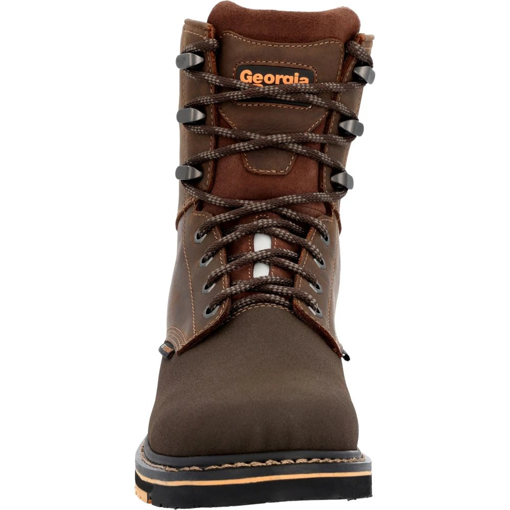 'Georgia Boot' Men's 8" AMP LT Poser EH Wedge Soft Toe - Brown 6 'Georgia Boot' Men's 8" AMP LT Poser EH Wedge Soft Toe - Brown - Image 4