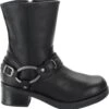 'Harley Davidson' Women's 8" Christa Harness Boot - Black -Fashion Shoe Store HDW D85298 080714 F15 000 1024x1024@2x