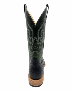 'Anderson Bean' Men's 13" HorsePower Top Hand Full Quill Ostrich - Black / Emerald Explosion 12 'Anderson Bean' Men's 13" HorsePower Top Hand Full Quill Ostrich - Black / Emerald Explosion -Fashion Shoe Store HP80045 1024x1024@2x