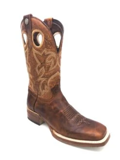 'Tanner Mark' Men's 13" Western Square Toe - Orange (Tan) / Marble Orix -Fashion Shoe Store IMG 3257 1024x1024@2x