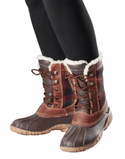 'Baffin' Women's Jasper Insulated WP Boot - Red / Black Plaid -Fashion Shoe Store JASPER RAF ONFOOT 1024x1024@2x