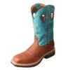 'Twisted X' Men's 12" Lite Cowboy EH Alloy Comp Toe - Brown / Turquoise -Fashion Shoe Store MLCA004.01 1024x1024@2x