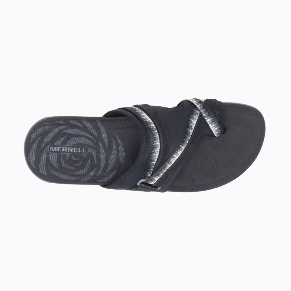 'Merrell' Women's Terran 3 Cush Post Sandal - Black 4 'Merrell' Women's Terran 3 Cush Post Sandal - Black - Image 2