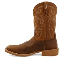 'Twisted X' Men's 11" Tech X™ Western Square Toe - Saddle / Rustic Orange -Fashion Shoe Store MXTR005.06 4800x4800 R 1024x1024@2x