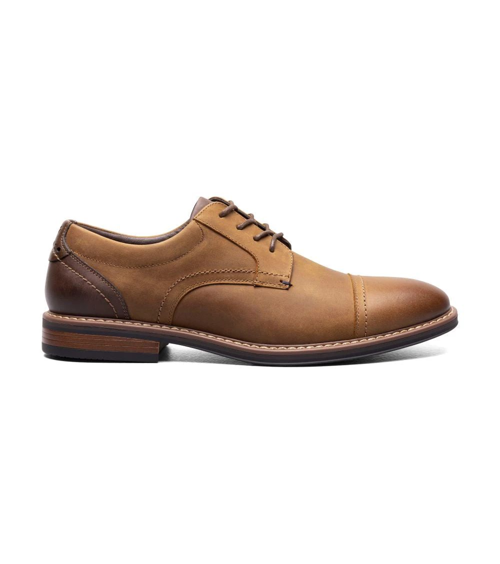 'Nunn Bush' Men's Centro Flex Cap Toe Oxford - Brown 3 'Nunn Bush' Men's Centro Flex Cap Toe Oxford - Brown