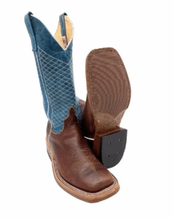 'Anderson Bean' Men's 13" Western Square Toe - Bison / Blue Lava -Fashion Shoe Store S11166 1024x1024@2x