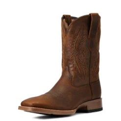 'Ariat' Men's 11" Rowder VentTek 360° Western Square Toe - Earth / Mack Brown -Fashion Shoe Store S22 MNS WEST 10040237 3 4 front 1024x1024@2x