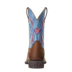 'Ariat' Youth Double Kicker Square Toe - Distressed Brown / Stone Blue 11 'Ariat' Youth Double Kicker Square Toe - Distressed Brown / Stone Blue -Fashion Shoe Store S22 YTH WEST 10040247 heel 1024x1024@2x