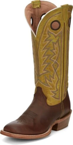 'Tony Lama' Men's 15" Fairview Buckaroo Western Square Toe - Brown / Moss Green -Fashion Shoe Store TNL 010 SA2001 1024x1024@2x