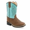 'Old West' Toddler Broad Square Toe - Brown / Turquoise -Fashion Shoe Store VB1067 1024x1024@2x